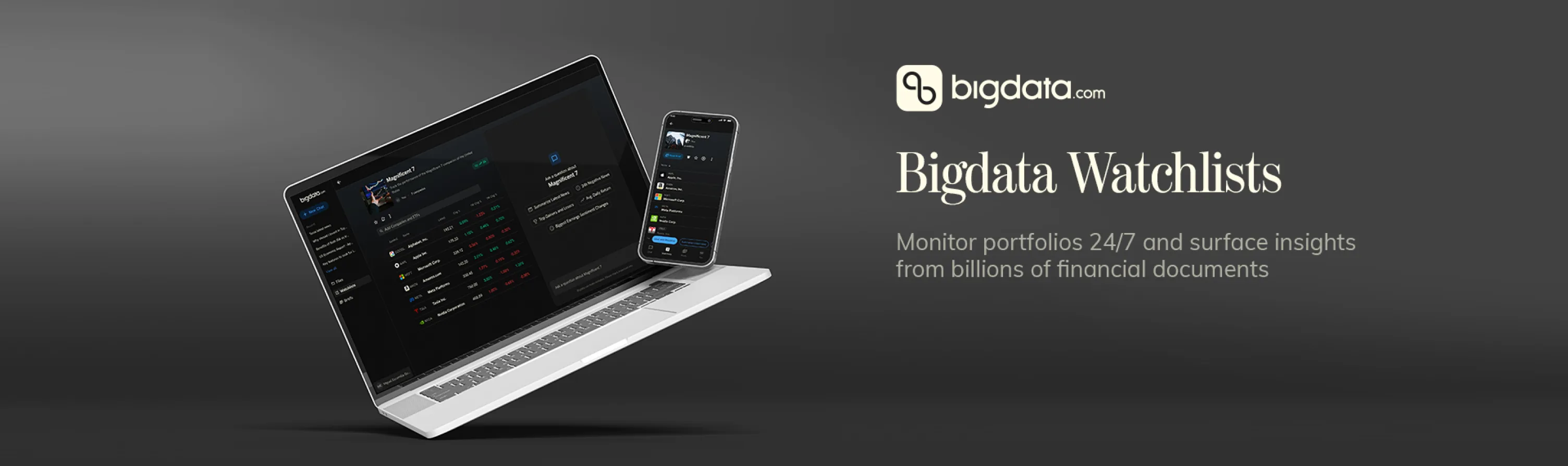 Bigdata Watchlists, starting point and what changed